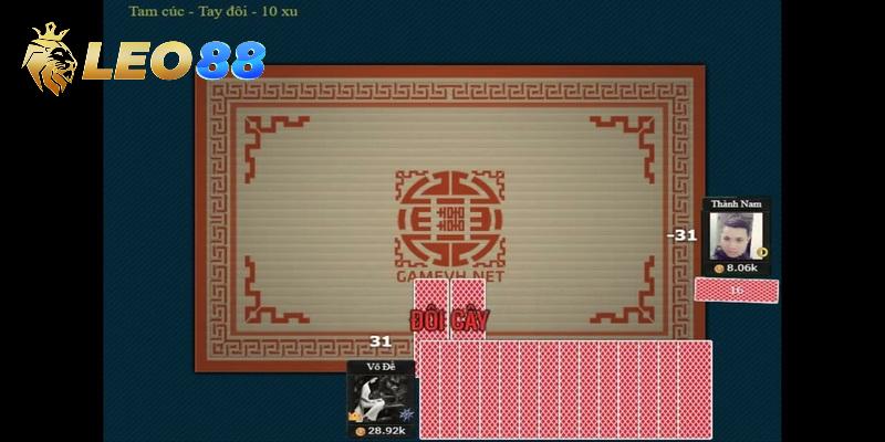 Quá trình tham gia đánh bài tam cúc đầy đủ tại Leo88