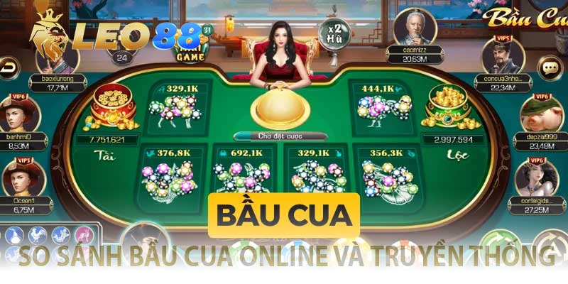 Bầu Cua Online – Lắc Phát Ăn Ngay, Giao Diện Cực Gắt! so sánh bầu cua online và bầu cua truyền thống