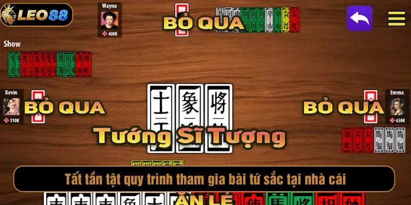 Bài Tứ Sắc LEO88 – Siêu Phẩm Cá Cược Nhất Định Phải Thử Tất tần tật quy trình tham gia bài tứ sắc tại nhà cái