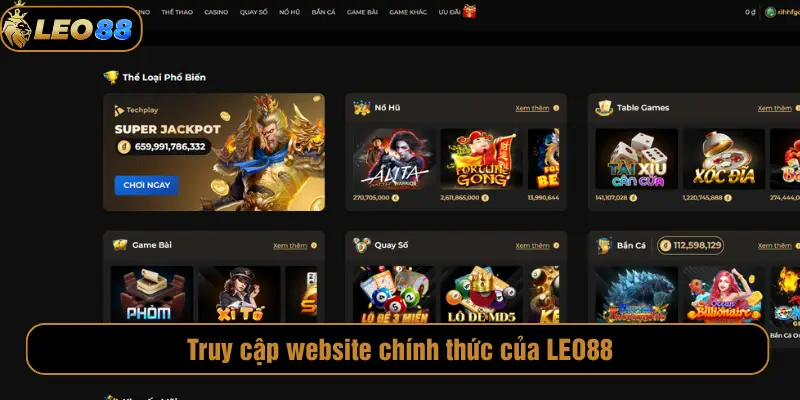 Bắn Cá H5 LEO88 – Game Bắn Cá Online Đỉnh Cao Truy cập website chính thức của LEO88